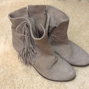 Sam Edelman Suede Gray Bootie